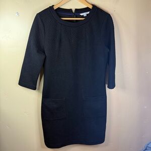 Boden Marisol‎ Jacquard 3/4 Black Size 10 Dress Preppy Formal